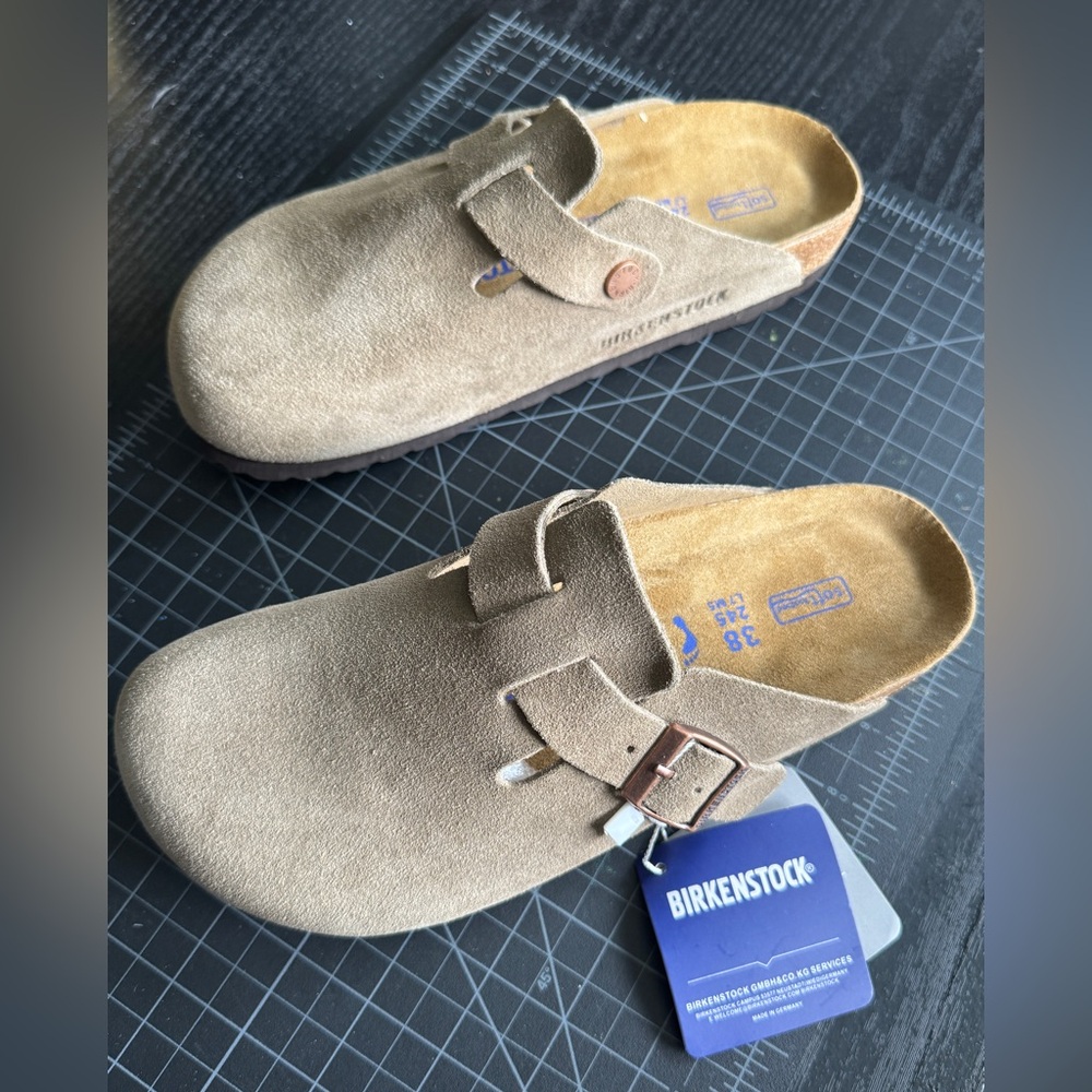 Birkenstock Boston Taupe Size 38 - Picture 2 of 4
